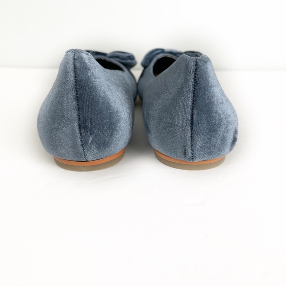 Loft Blue Velvet Bow Flats - Picture 6 of 8